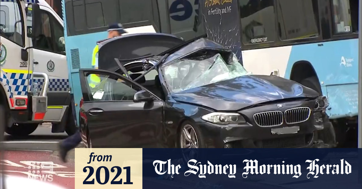 Video: Woman dies after Sydney car and bus crash