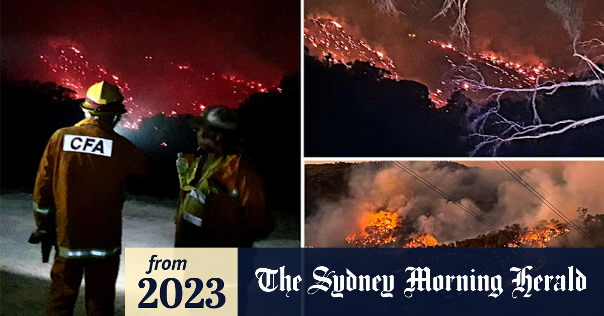 Video: Bushfire still burning out of control north-east of Melbourne