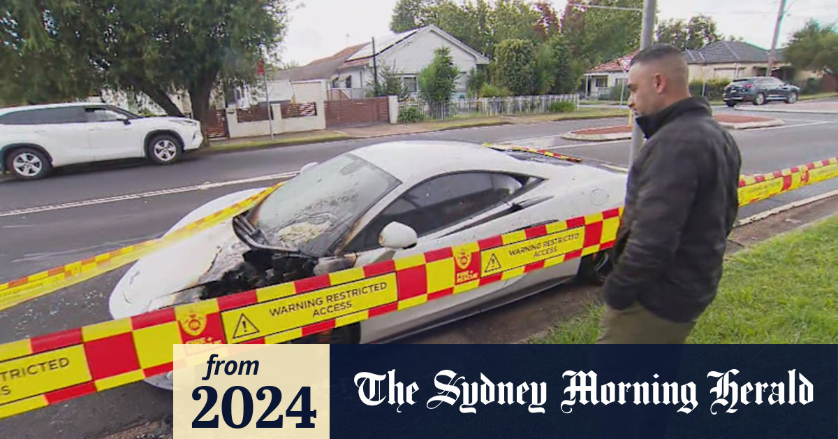 Video: Luxury car destroyed in alleged arson attack