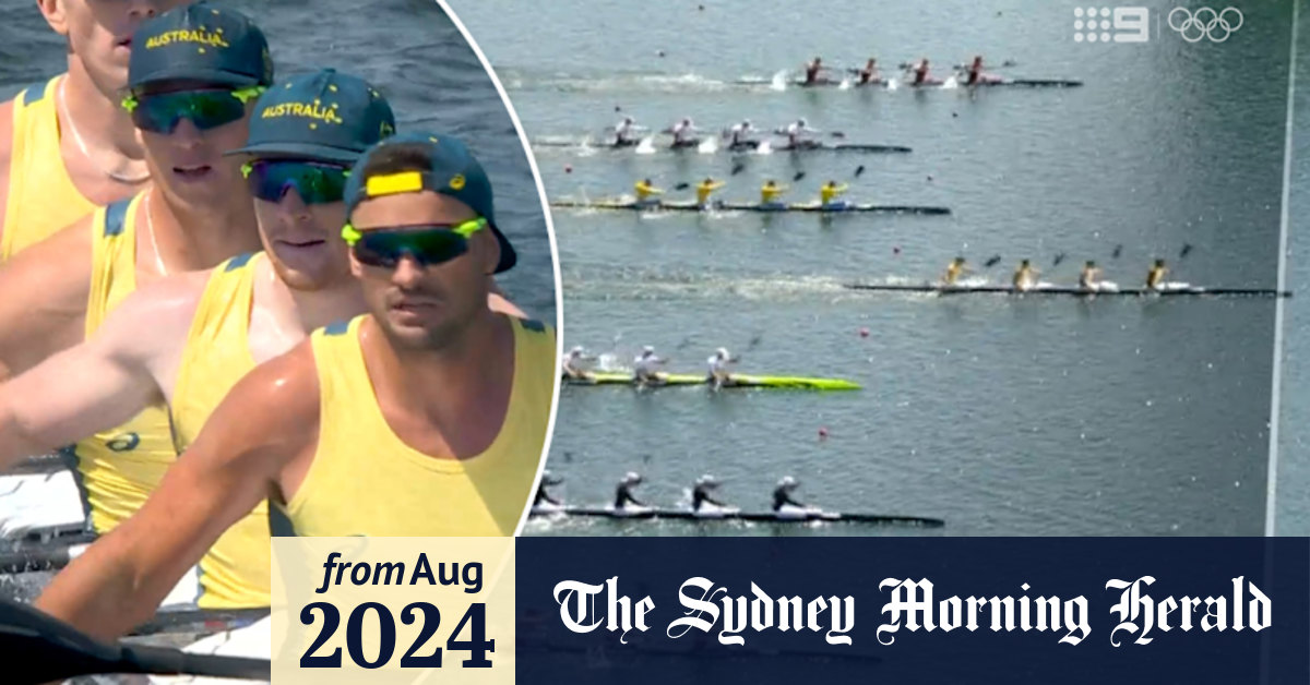 Video: Aussie kayak four break Olympic record