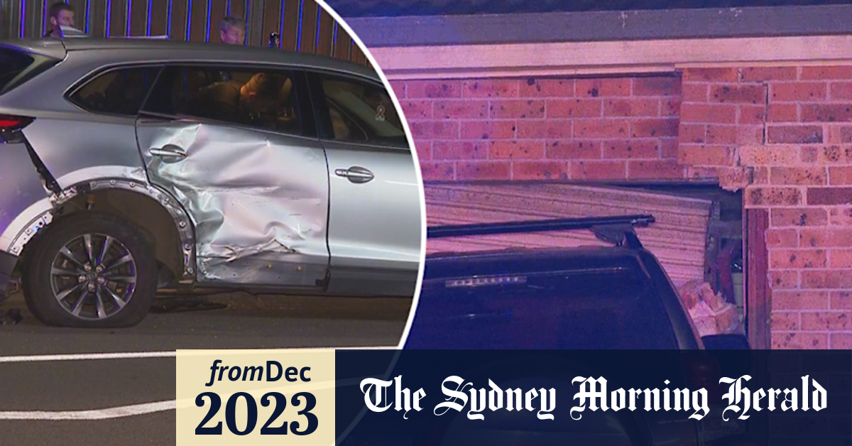 Video: Two teenagers charged after car crashes into Sydney home
