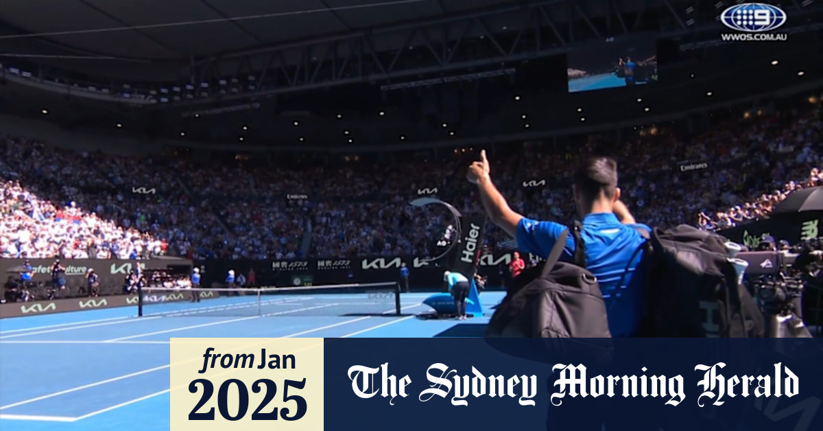 Video: Djokovic jeered as he walks from the court