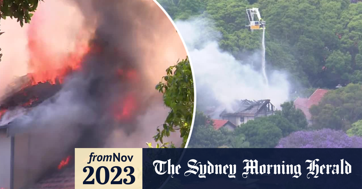Video: Woman feared dead after house fire on Sydney’s lower north shore