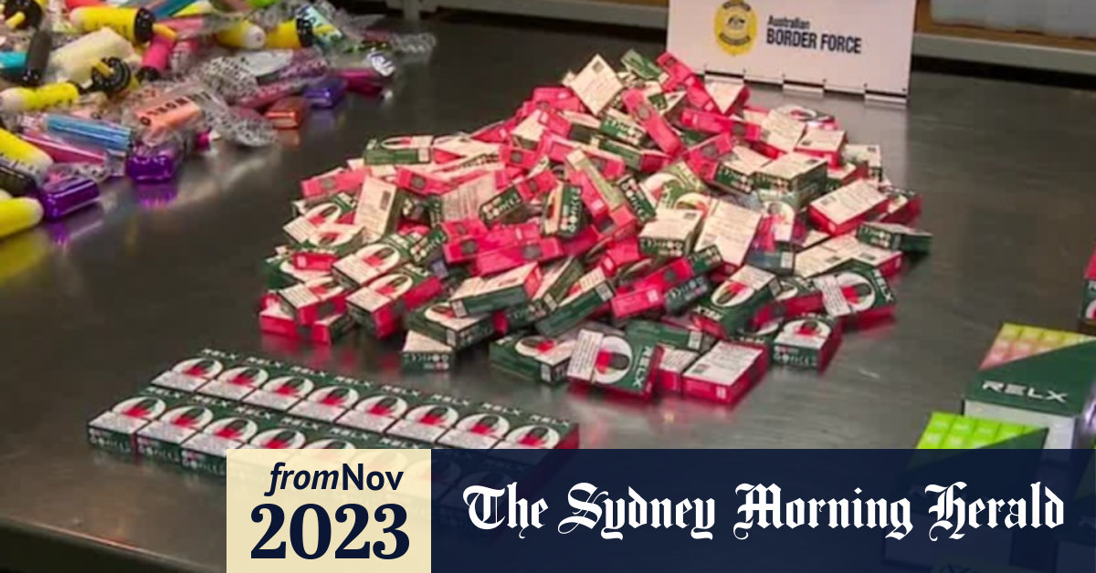 Video: Police seize illegal vapes at Australia border