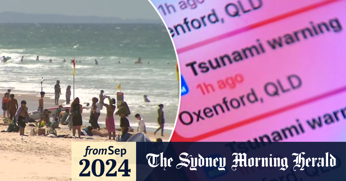 Tsunami warning brisbane today