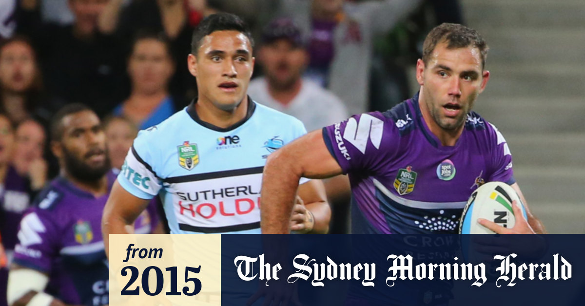 Melbourne Storm Skipper Cameron Smith Enjoys Love Tap From Rival Michael Ennis