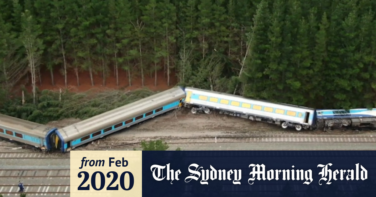 Video Authorities investigate cause of train derailment