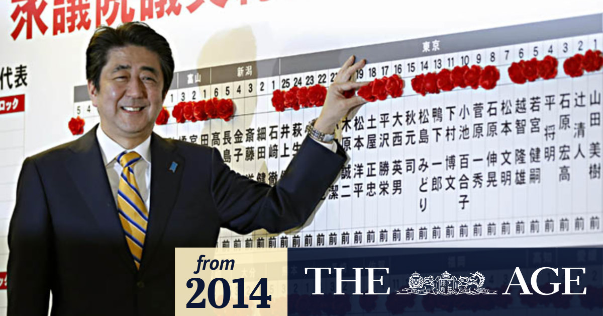 Video Abe S Coalition Wins Japan Election