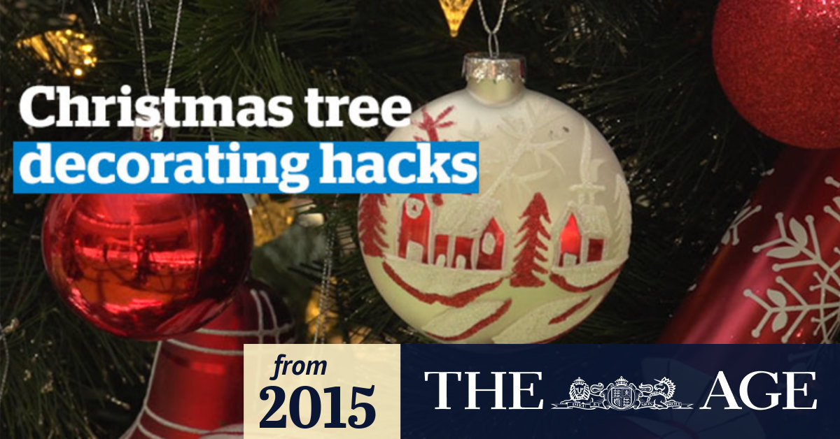 Video Christmas Tree Decorating Hacks