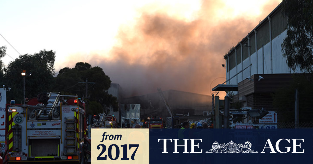 Video: Melbourne factory fire 'under control'