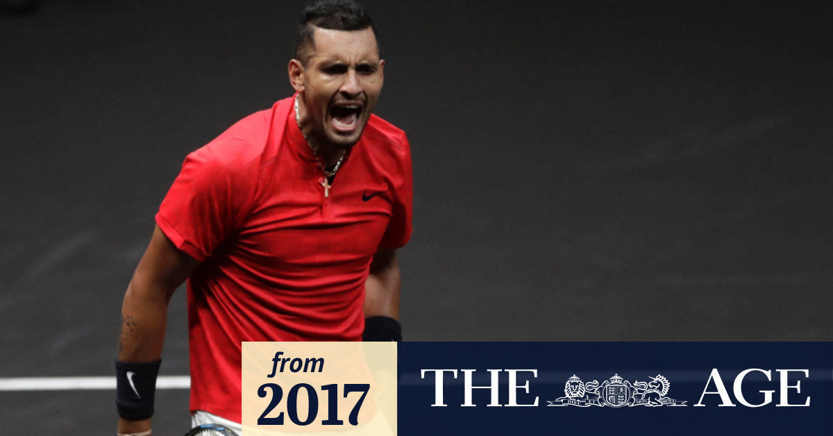 Nick Kyrgios blows up en route to Laver Cup win