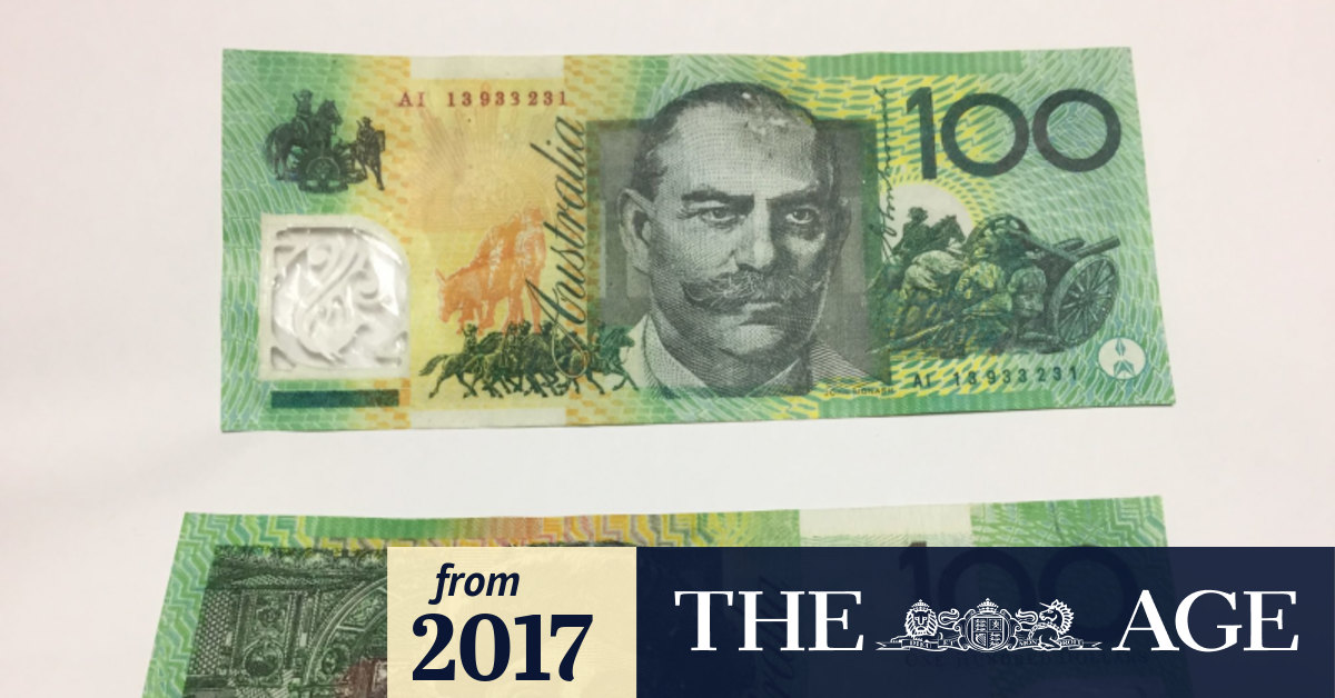 counterfeiters flood melbourne with fake 100 notes