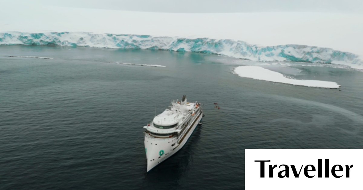 Video Greg Mortimer cruise ship, first with Xbow design, sets sail