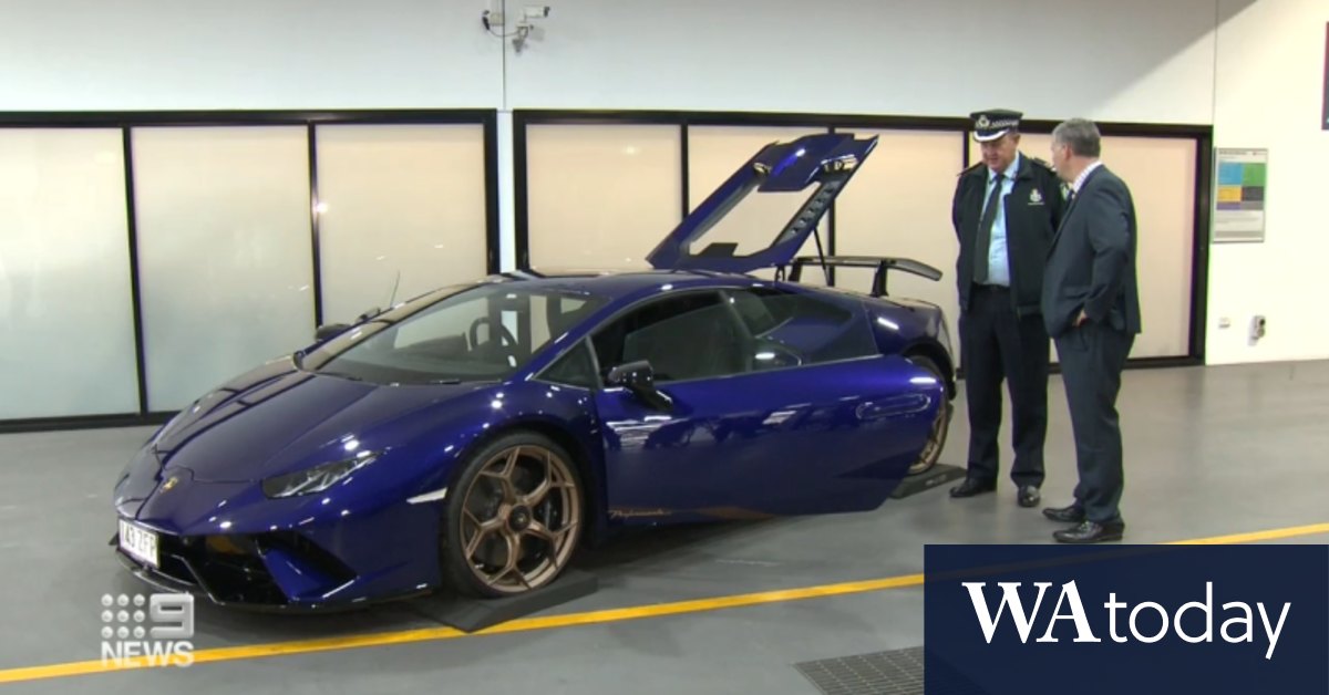 Video: 'One of a kind' Lamborghini to be auctioned by Queensland Police