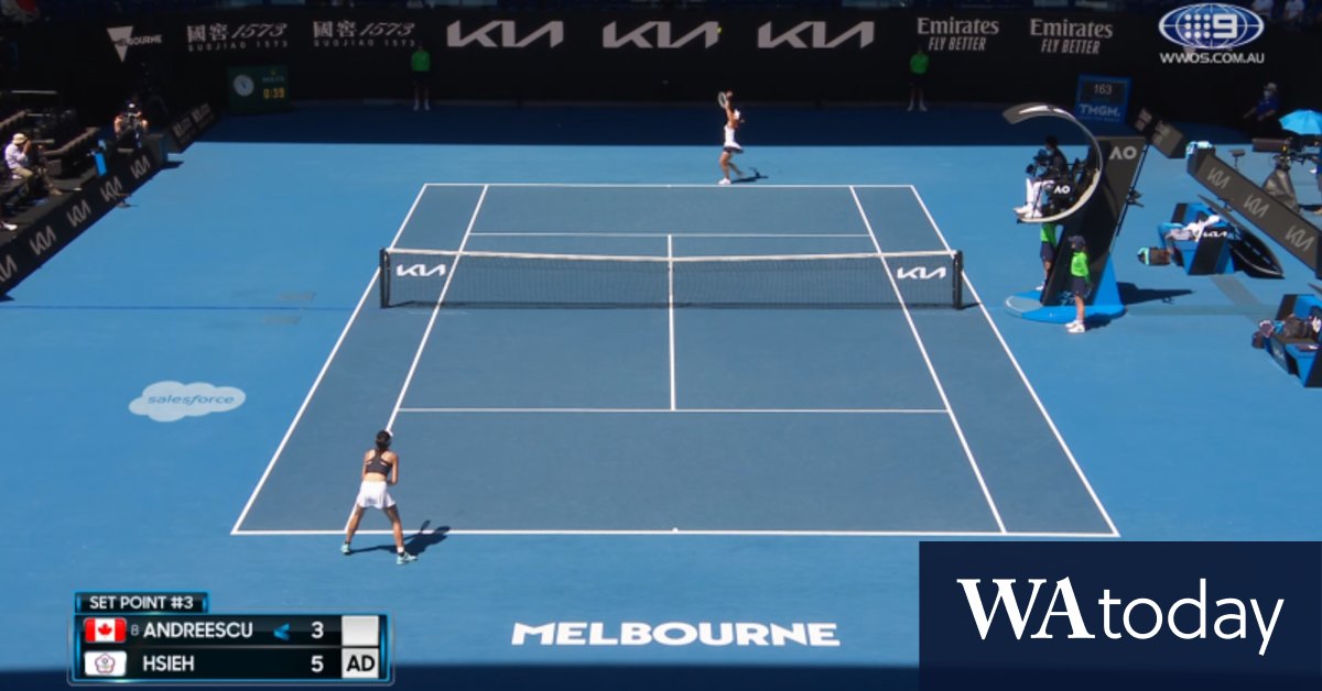 Video: Australian Open: Bianca Andreescu v Su-Wei Hsiehin