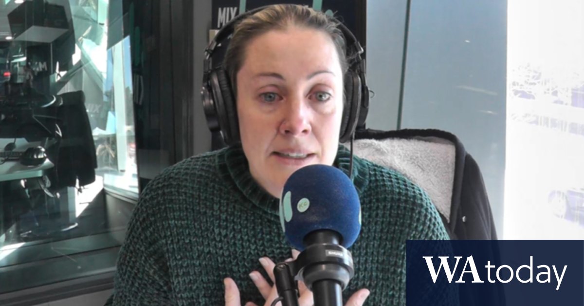 Video Perth radio host breaks down on air