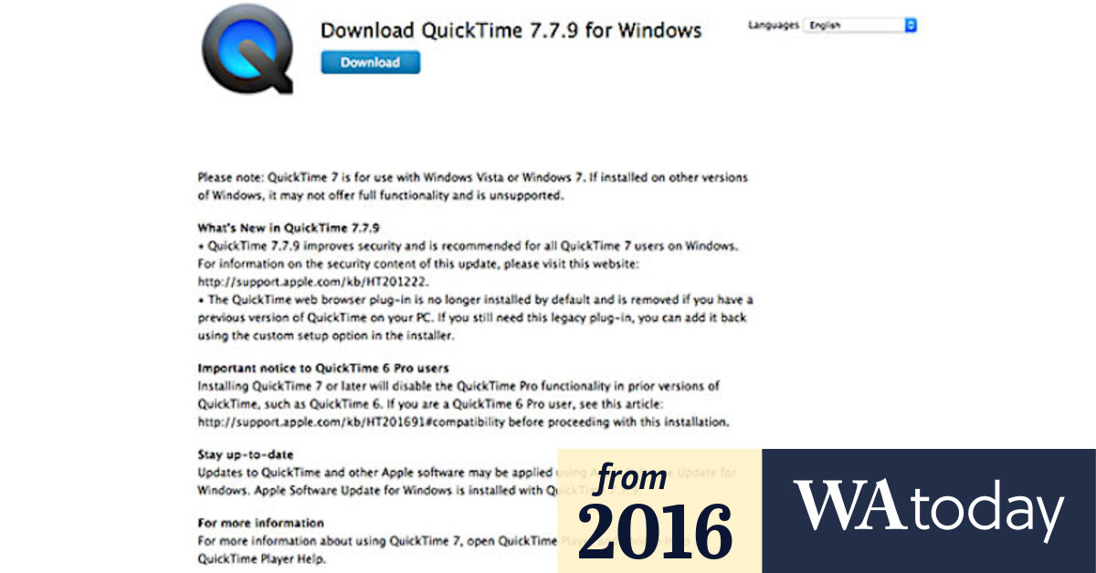 Video: Why PC users should delete QuickTime