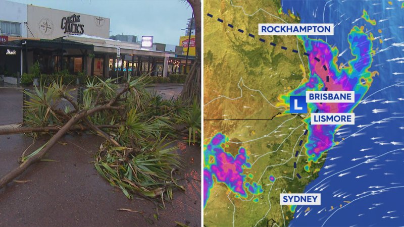 Ex-tropical cyclone Alfred reaches mainland Queensland