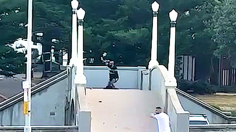 Bystander rushed onto bridge, faces deportation from Australia