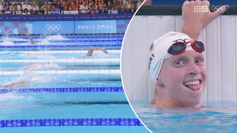 Ledecky crushes rivals in 1500m freestyle heat