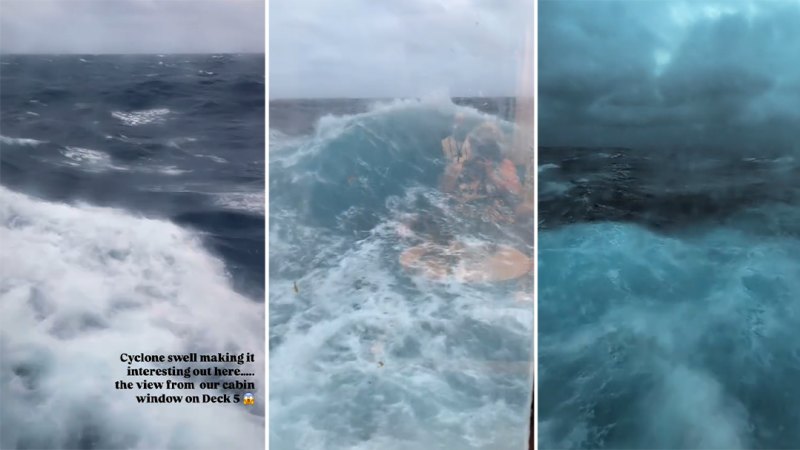 Huge ocean swells as Cyclone Alfred winds batter cruise