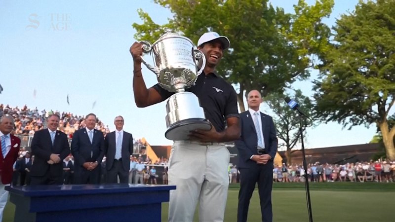 Aaron Rai becomes the first Englishman in 100 years to win a PGA championship