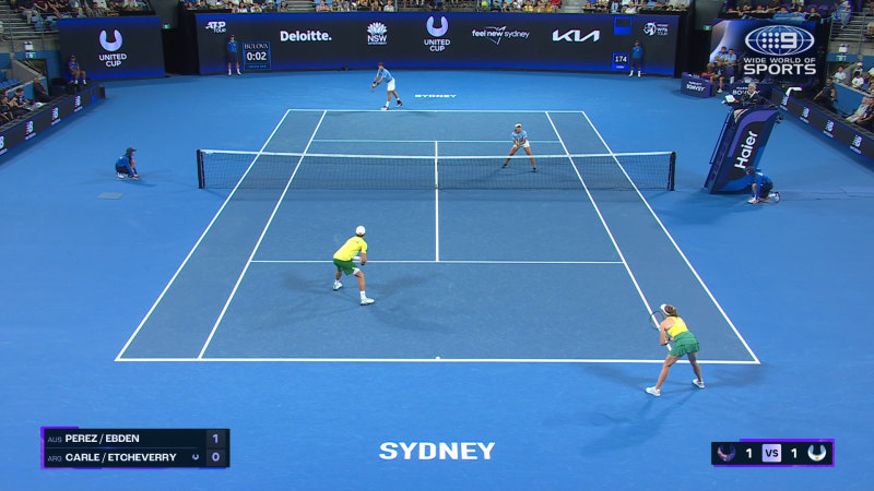 United Cup Highlights: Ebden & Perez (AUS) v Carle & Etcheverry (ARG)