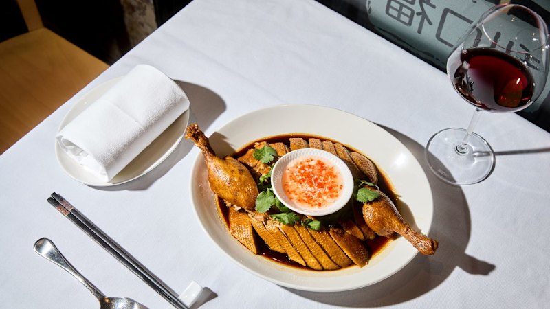 Master stock corn-fed duck