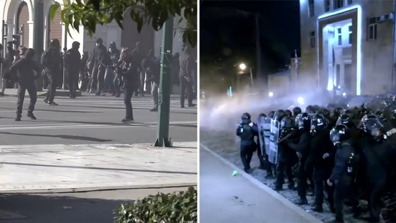 Avrupa'da hükümet karşıtı protestolar