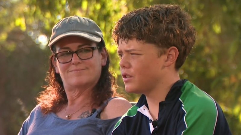 Boy hailed a hero after family swept out to sea