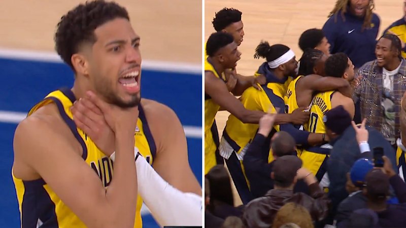 Wild scenes in NBA playoffs