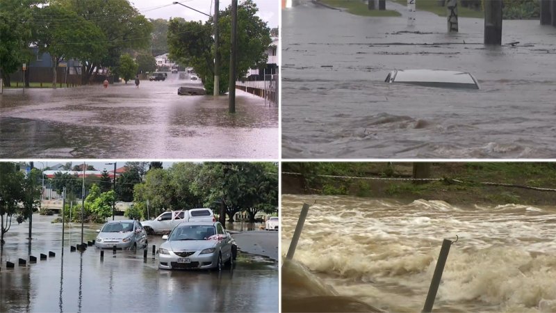 Parts of Queensland hit with worst rain in 20 years