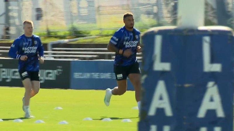 Crichton trains days after being stretchered off