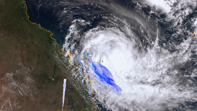 Tropical Cyclone Alfred time-lapse