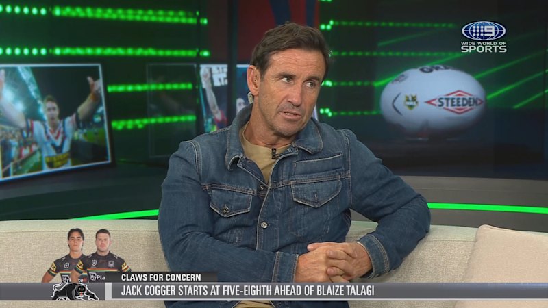 Andrew Johns says he is surprised by Blaize Talagi axing from Panthers