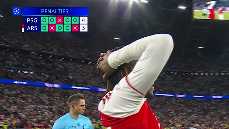 Gabriel fires over the bar