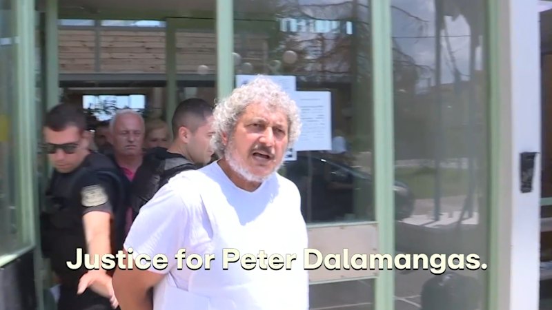 Murder suspect Jason Dalamangas yells at cameras i