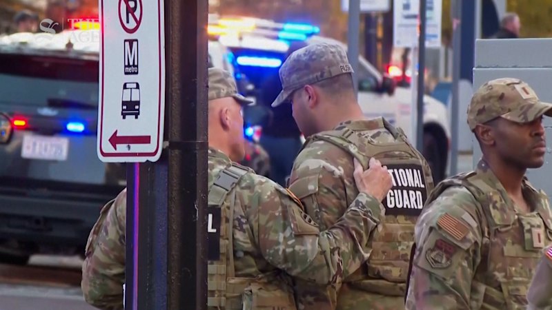 Two US National Guard troops shot near the White House in targeted attack