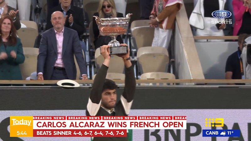 Alcaraz wins longest ever French Open final