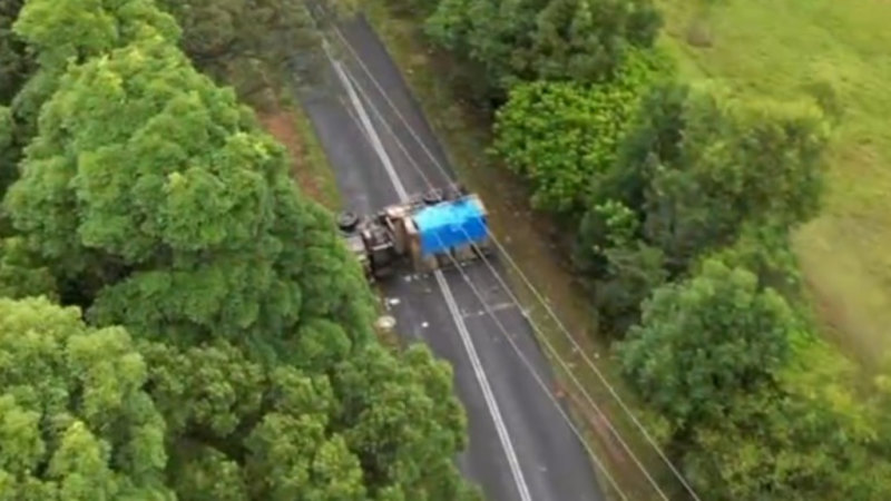 Two soldiers in hospital after ADF truck crash