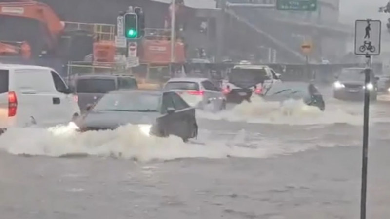 East coast battered by thunderstorms and intense rainfall