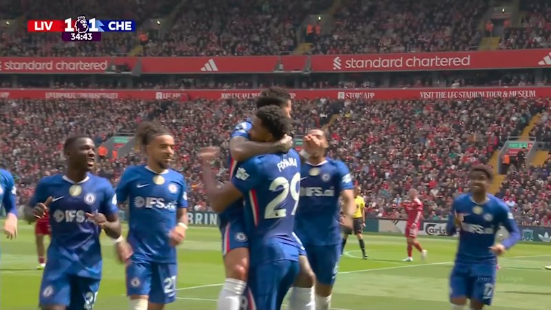 Fernandez free kick sails into goal