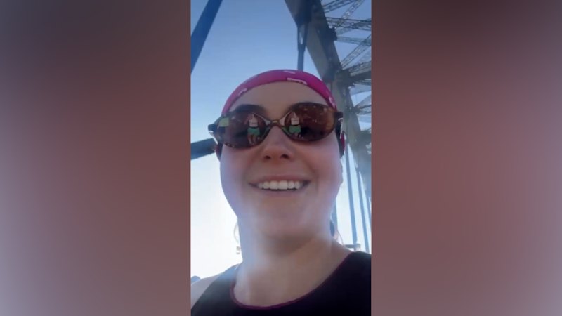 Thousands of runners cross Sydney’s Harbour Bridge during marathon