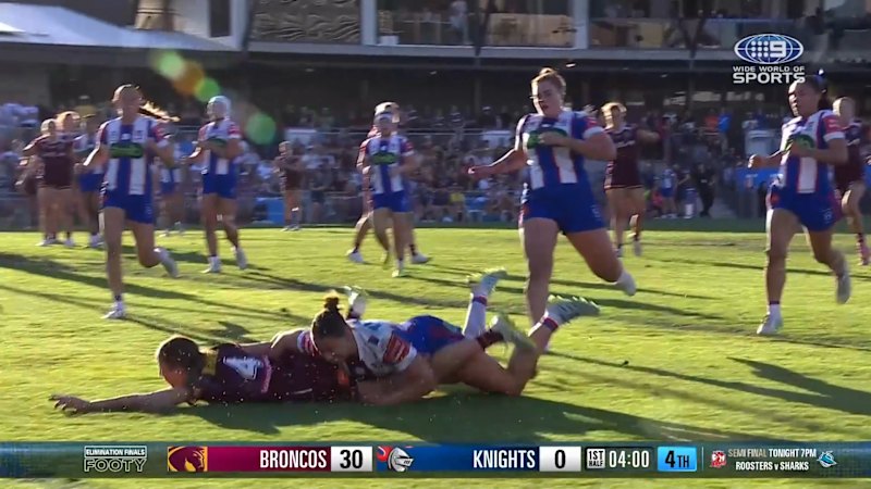 Broncos defeat Knights as Georgia Bartlett capitalises on a late Upton chip