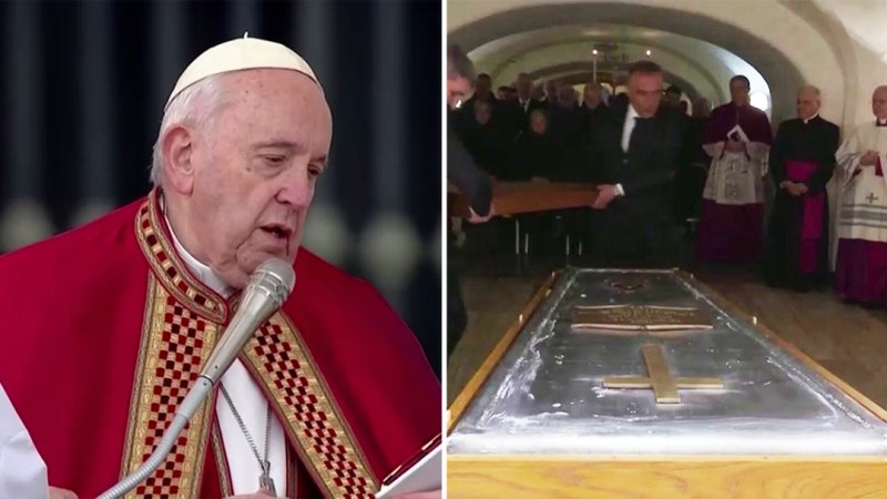 Papa, büyük bir cenaze töreninde selefine haraç ödedi