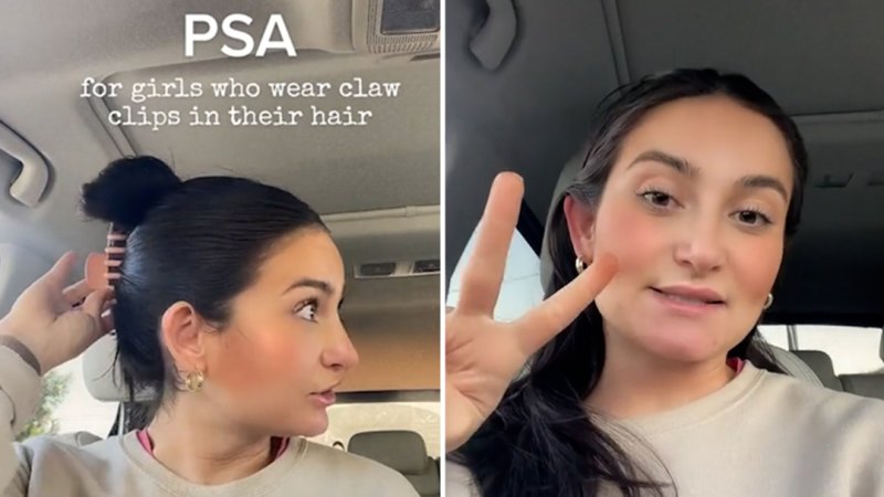 Student nurse's car safety warning over 'claw clip' hair accessories