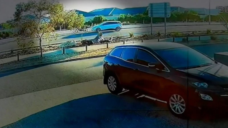 Hunt for driver who crashed into dirt bike rider