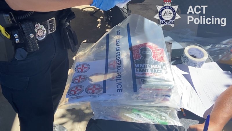 Canberra man charged over allegedly giving Nazi salutes