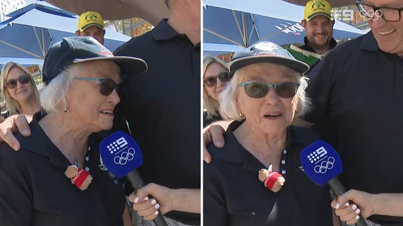 Heartwarming scenes as water polo grandma steals Aussie hearts