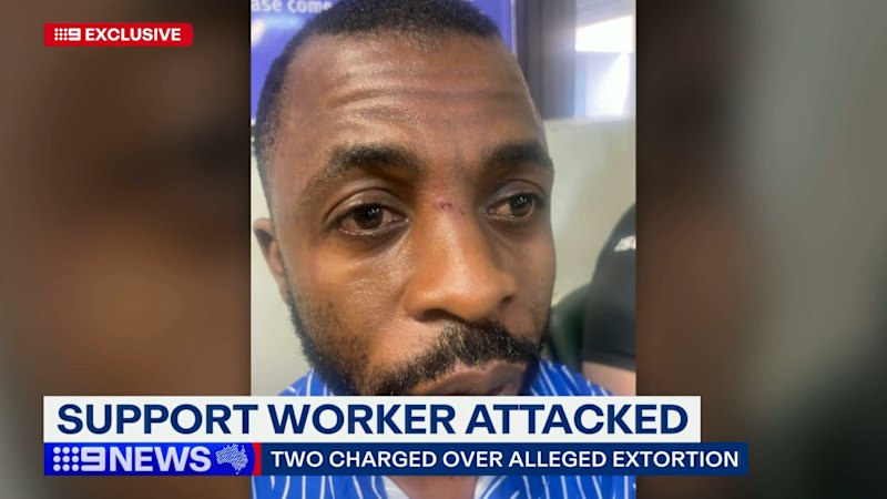 Disability support worker attacked outside shopping centre